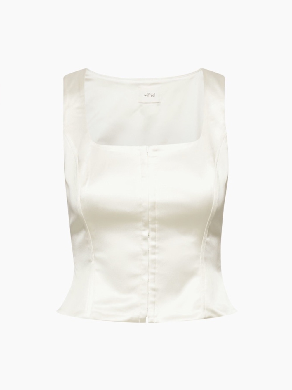 Aritzia Wilfred Roseland Satin Bustier